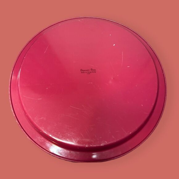 🌺 VTG 1990 POTPOURRI PRESS PEONY TIN TRAY 13.5" DIAMETER - Picture 3 of 3